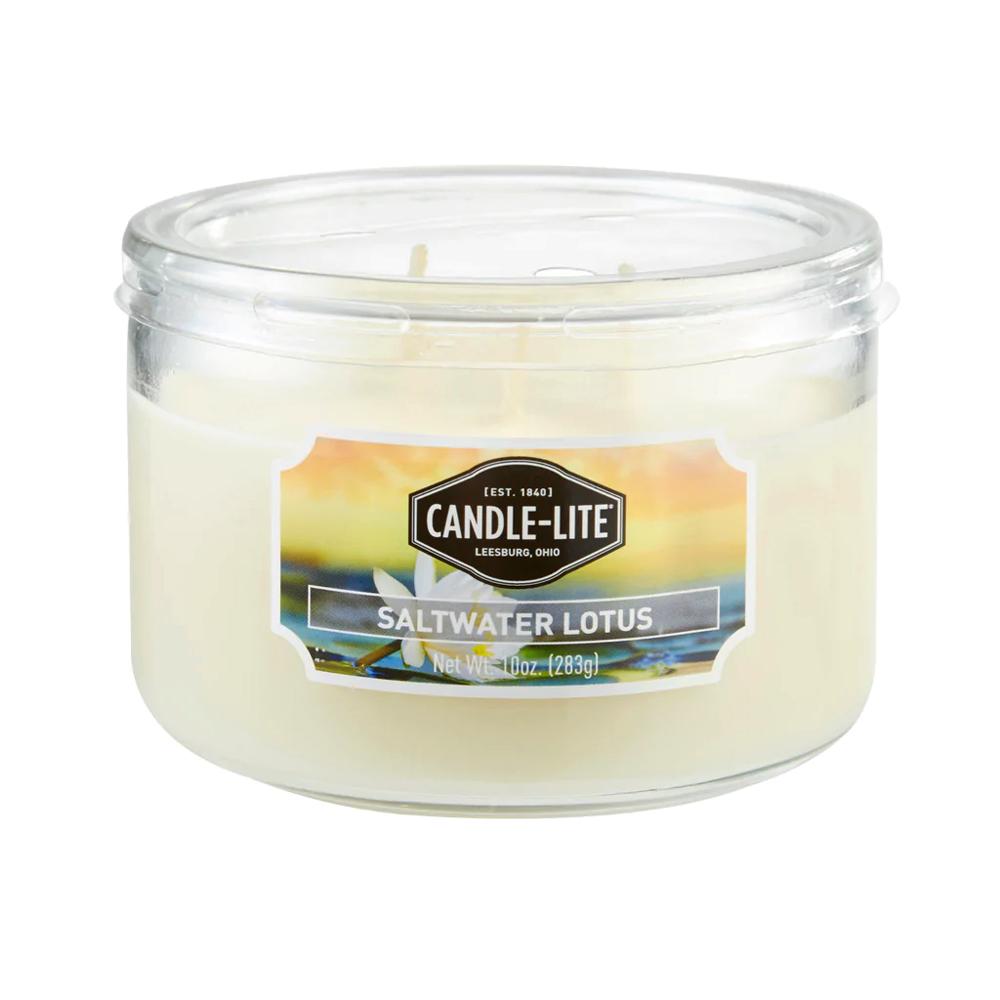 Vela 10 Oz Tres Mechas Saltwater Lotus Candle Lite 1879330