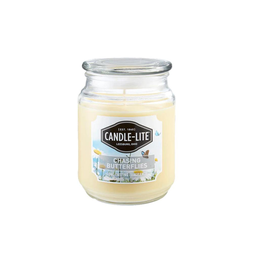 Vela 18 Oz Chasing Butterflies Candle Lite 3297354