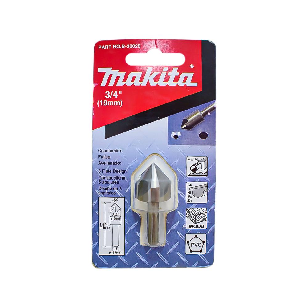 Avellanador 34 Multimaterial Zanco Liso Makita B30025