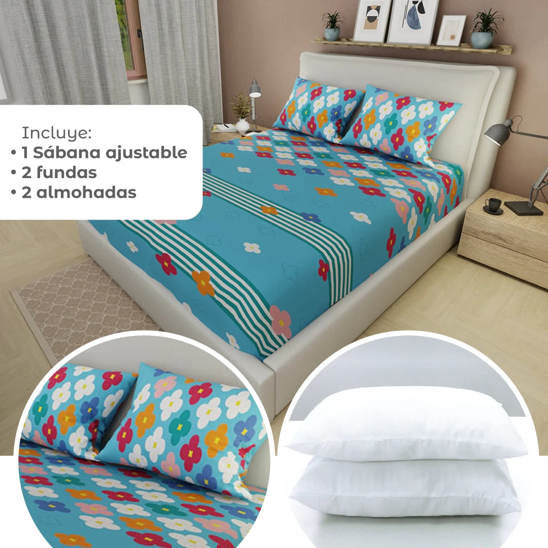 Combo 5 En 1 Azul - Naranja