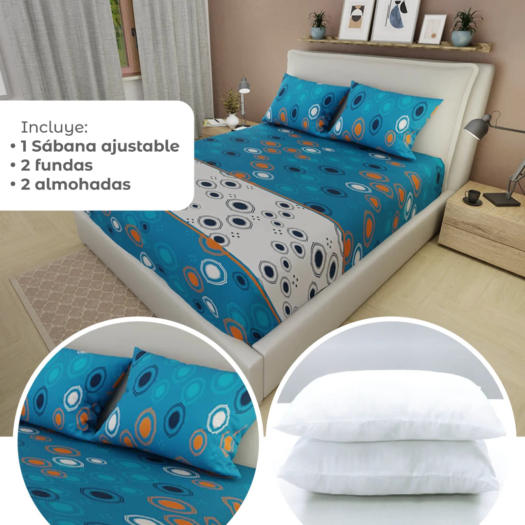Combo 5 En 1 Azul - Blanco