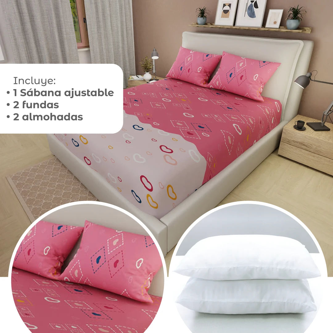 Combo 5 En 1 Rosa
