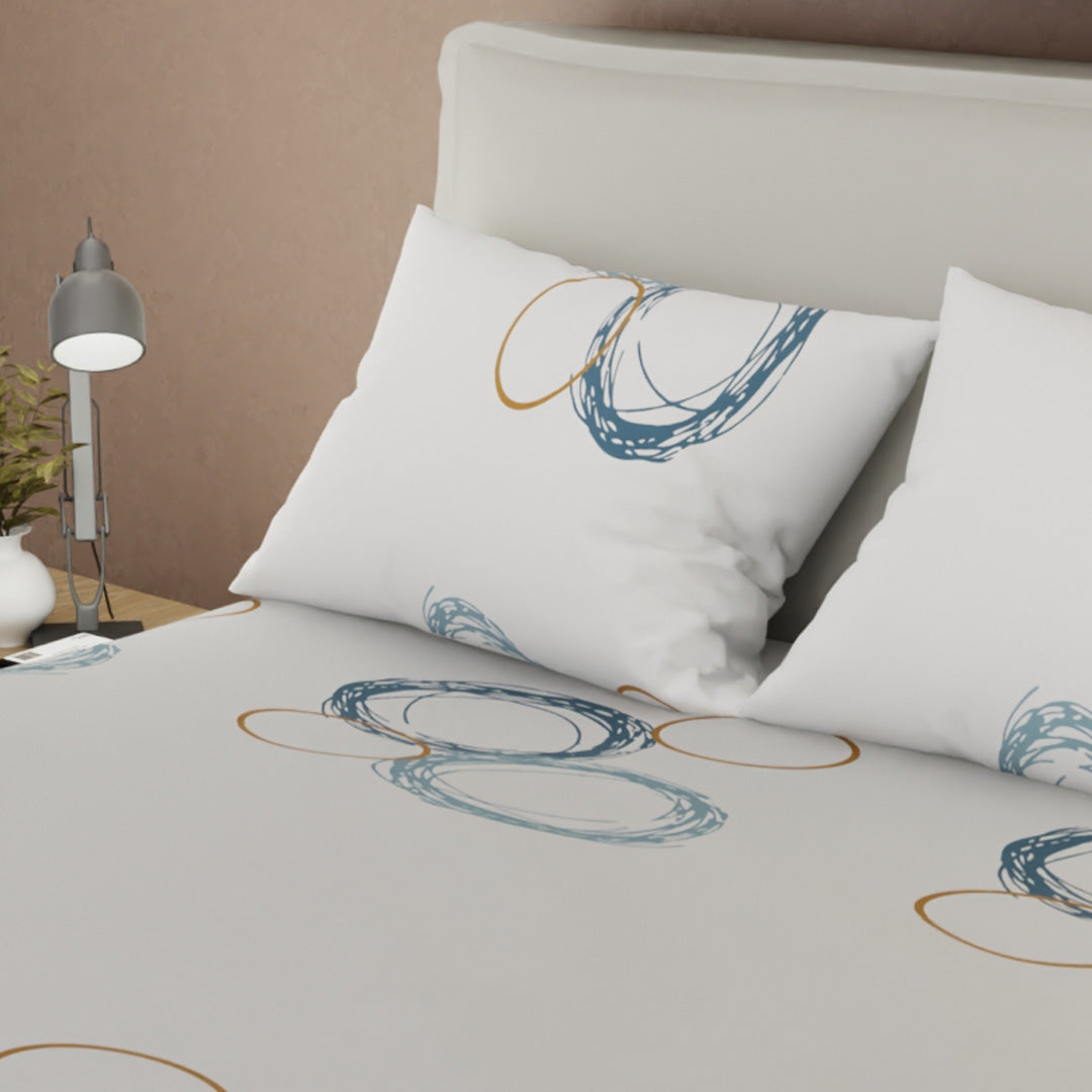 Juego De Sábanas De 250 Hilos Aros Al Viento