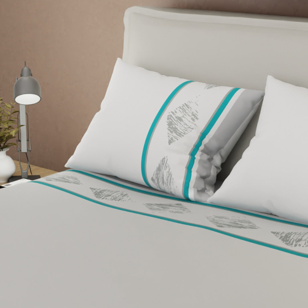 Juego De Sábanas De 250 Hilos Rombos Esbozados