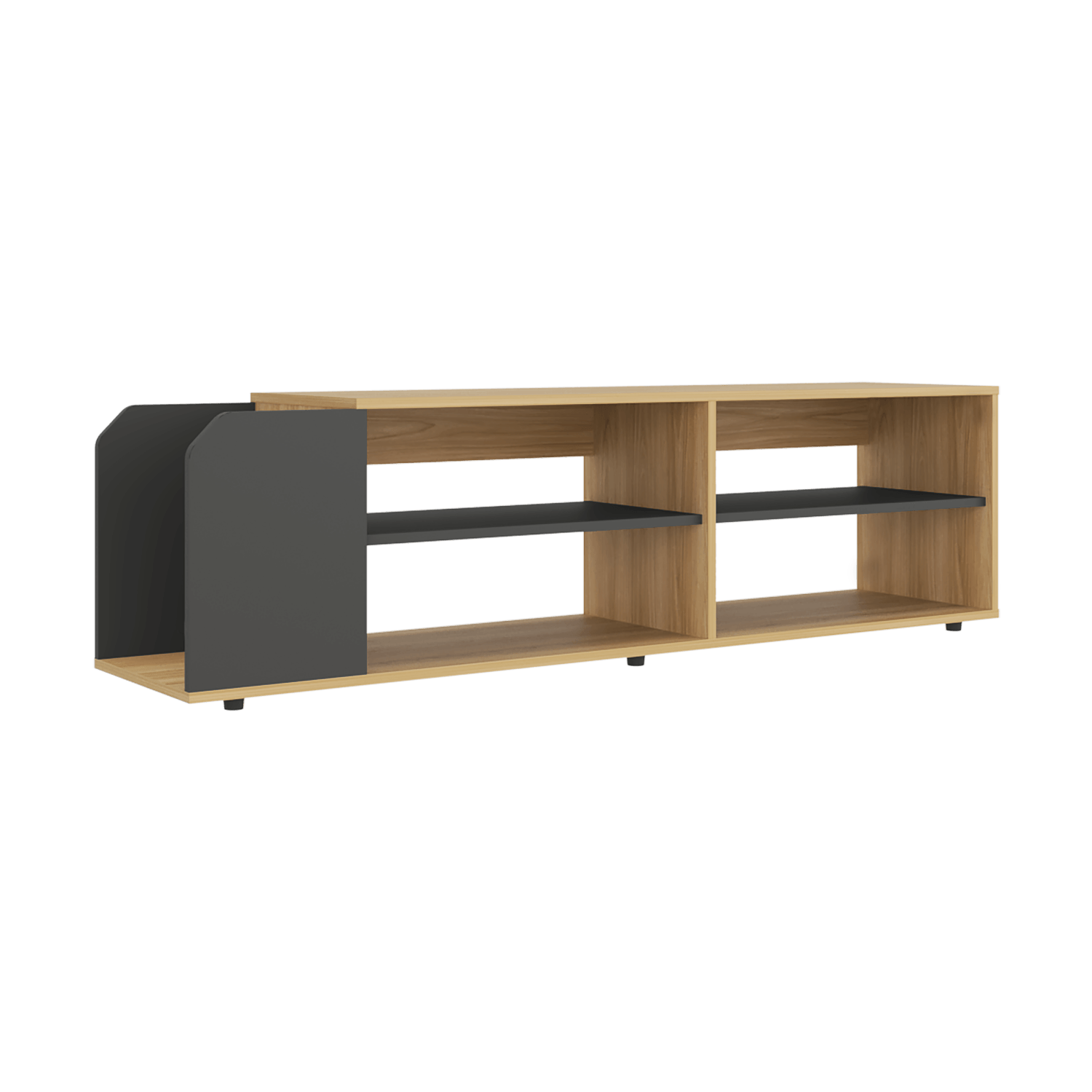 Rack Para Tv Solene 42X150X35 Rta Fresno Plomo