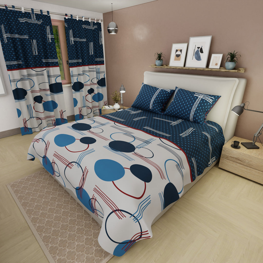 Juego De Sábanas Con Cortinas Estilo Estelar