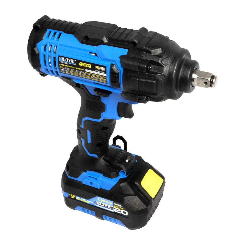 Pistola De Impacto Inalambrica Elite 12 20V 5 Niveles De Velocidad 1 Bateria 4Ah  Cargador Xiw20