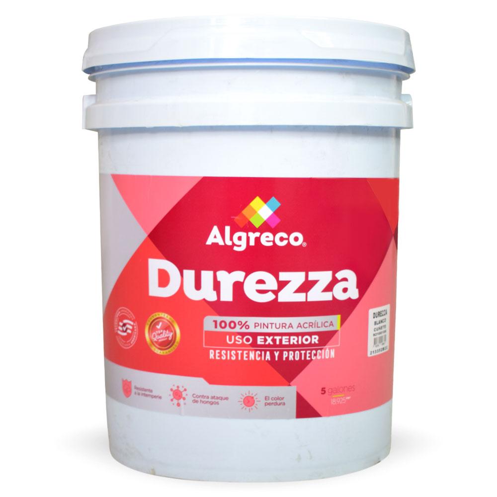 Pintura Vinilo Acrilica Durezza Fachada Blanco Cuñete 92100105 Algreco