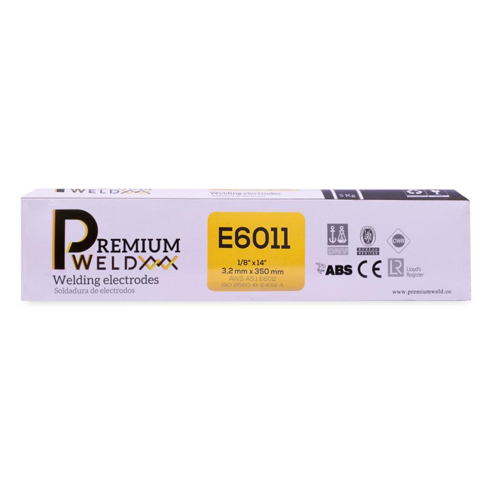 Soldadura De Electrodo Pw6011  18 Blanca Premium Weld Caja X 5 Kls 60111