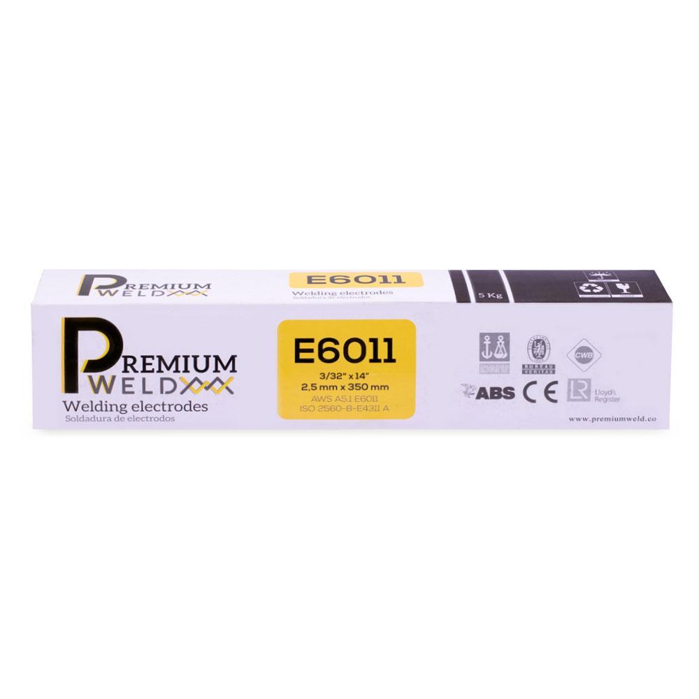 Soldadura De Electrodo Pw6011  332 Blanca Premium Weld Caja X 5 Kls 60113