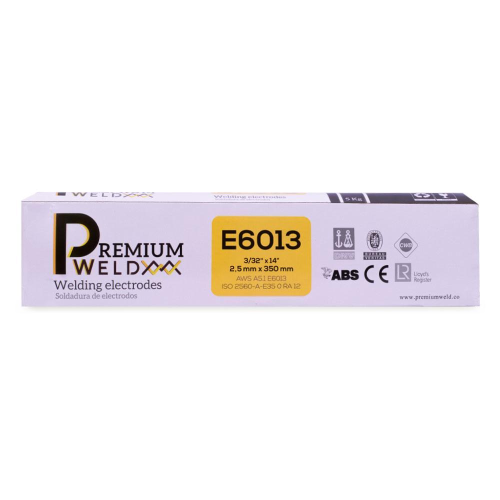 Soldadura De Electrodo Pw6013  332 Roja Premium Weld Caja X 5 Kls 60133