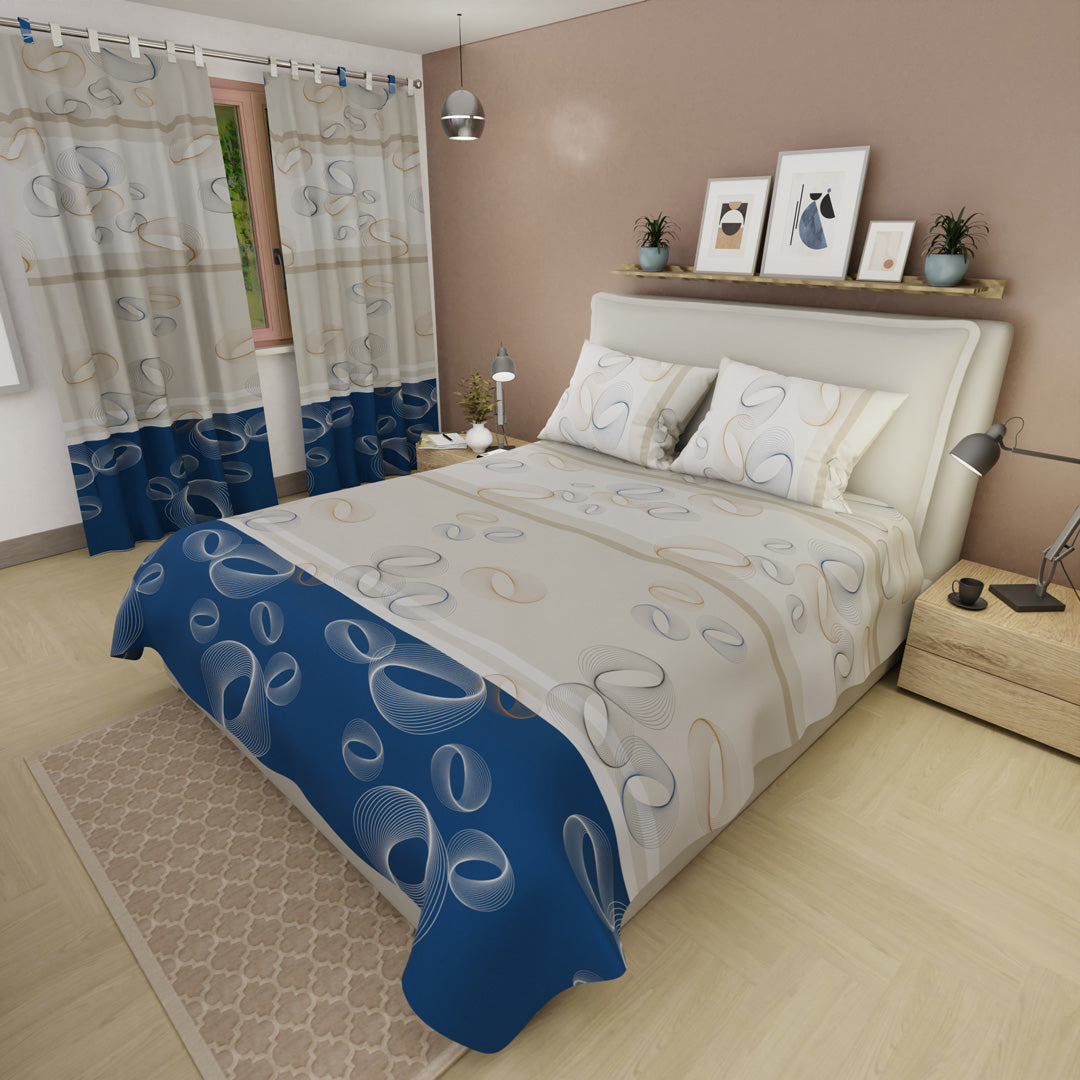 Juego De Sábanas Con Cortinas  Órbita Estelar