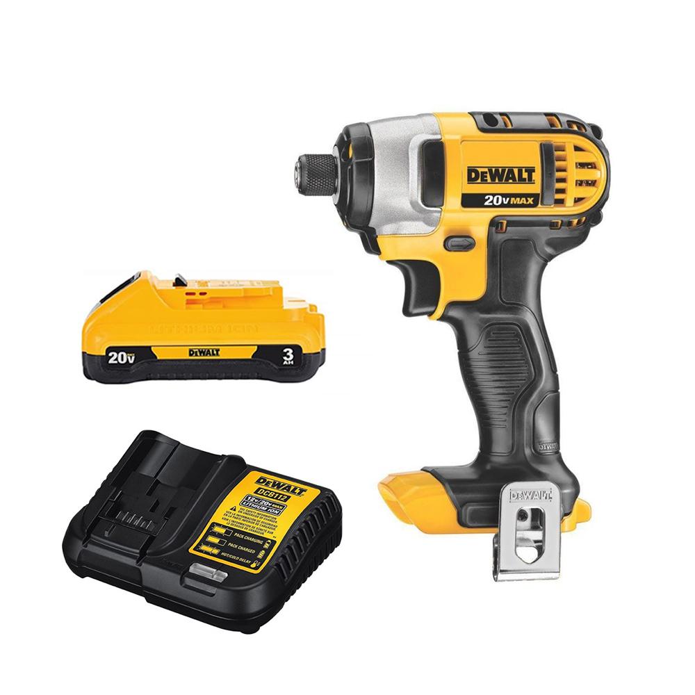 Atornillador De Impacto Inalambrico Dewalt 14 20V 1 Bateria 3Ah Y Cargador Dcf885Bb3