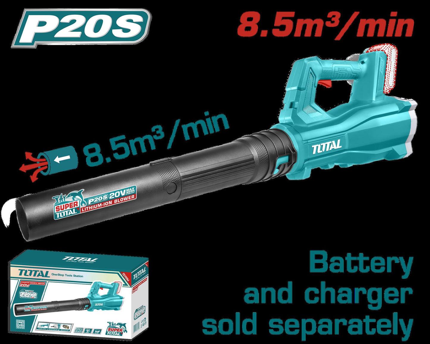 Sopladora Inalambrica 20V  Super Select Total Tabli20323