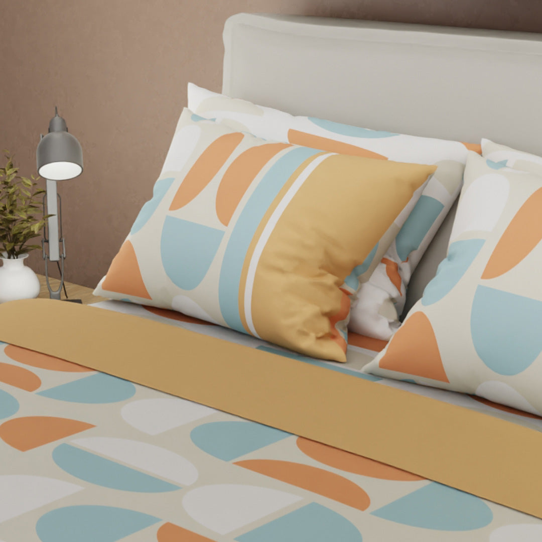 Juego De Sabanas Style 4 Fundas Curvas Del Tiempo