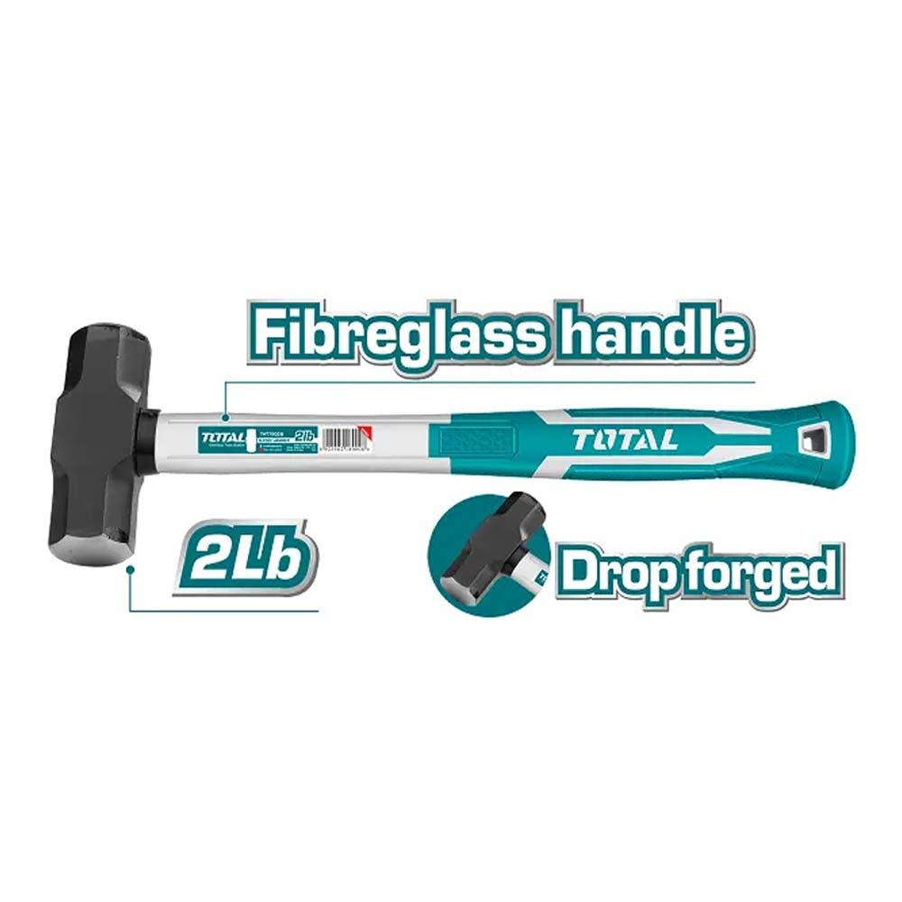 Porra 2Lb Hierro Mango Fibra De Vidrio Super Select Total Tht79026