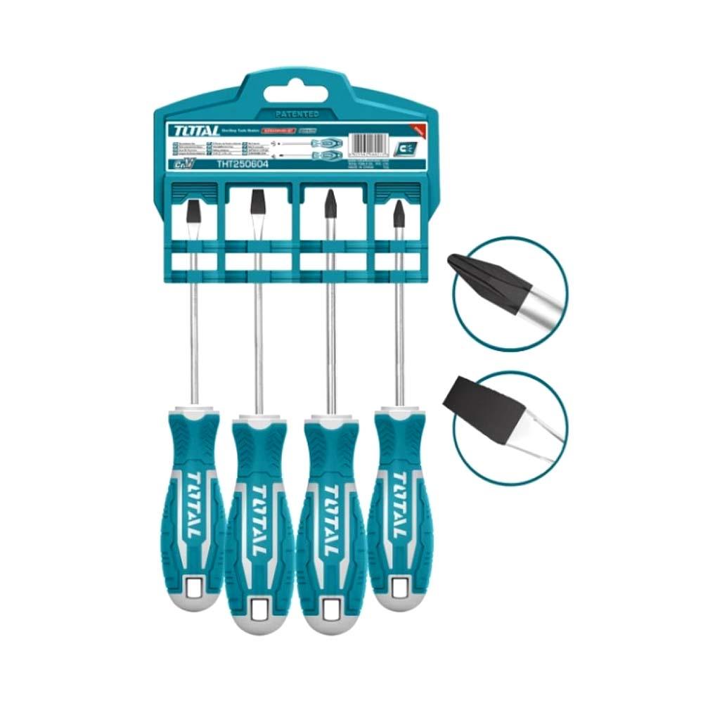 Destornillador Cromo Vanadium Juego X 7 Pzs Super Select Total Tht2506072