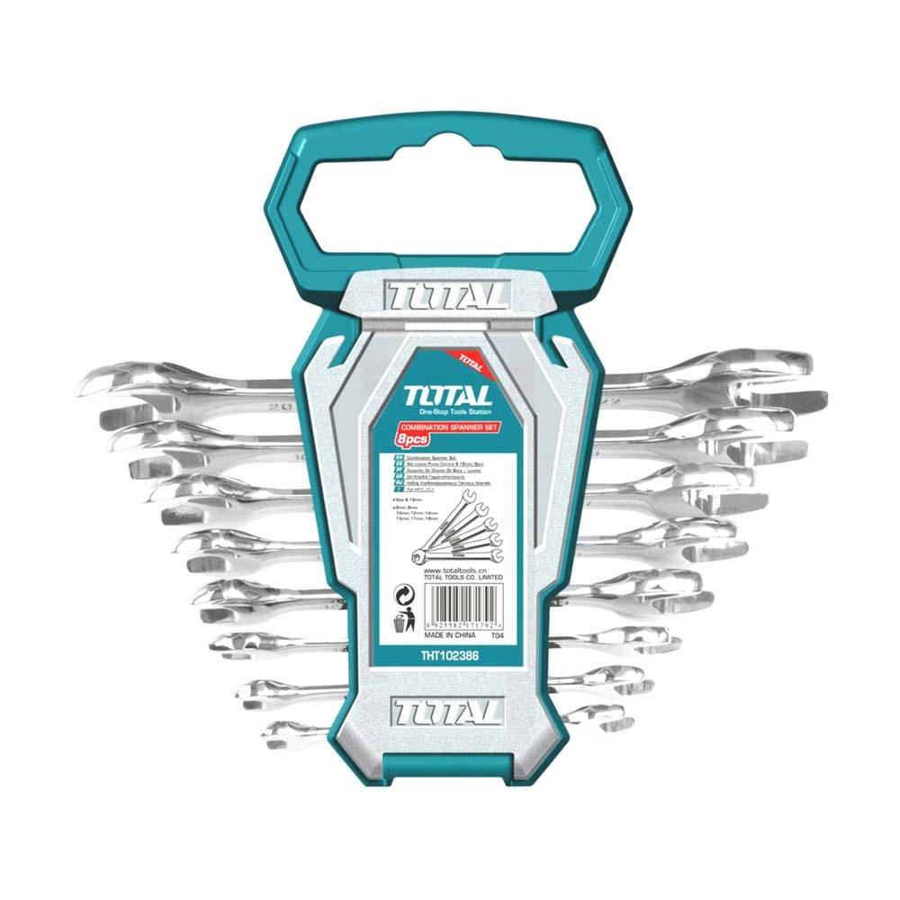 Llave Boca Fija 6  22 Mm Juego X 8 Pzs Super Select Total Tht102386