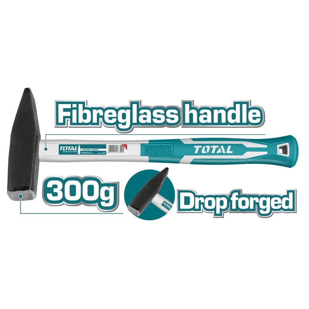 Martillo Latonero 300G De Fibra De Vidrio Total Tht713006