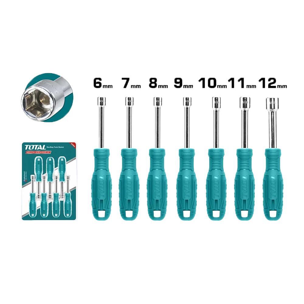 Destornilador Punta Hexagonal Juego X 7Pcs Total Tnss0701