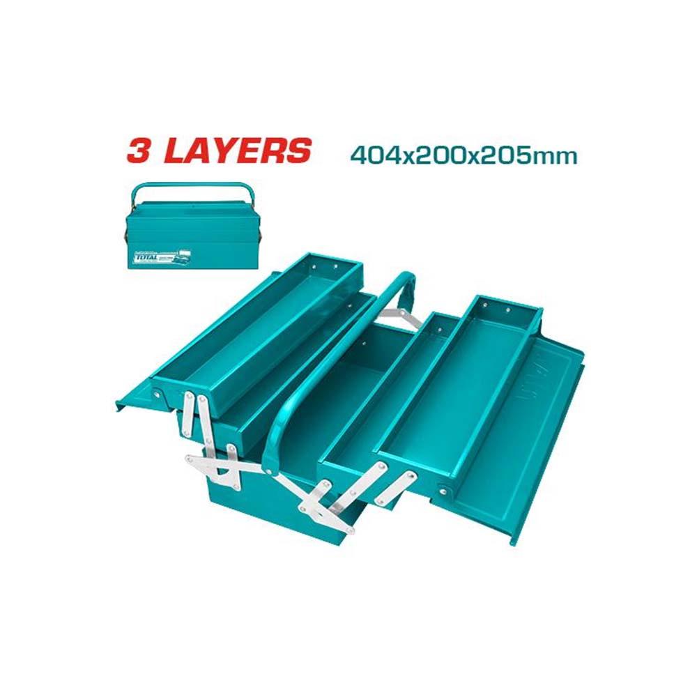 Caja Herramientas 404X200X205Mm Industrial Metalica Total   Tht10702
