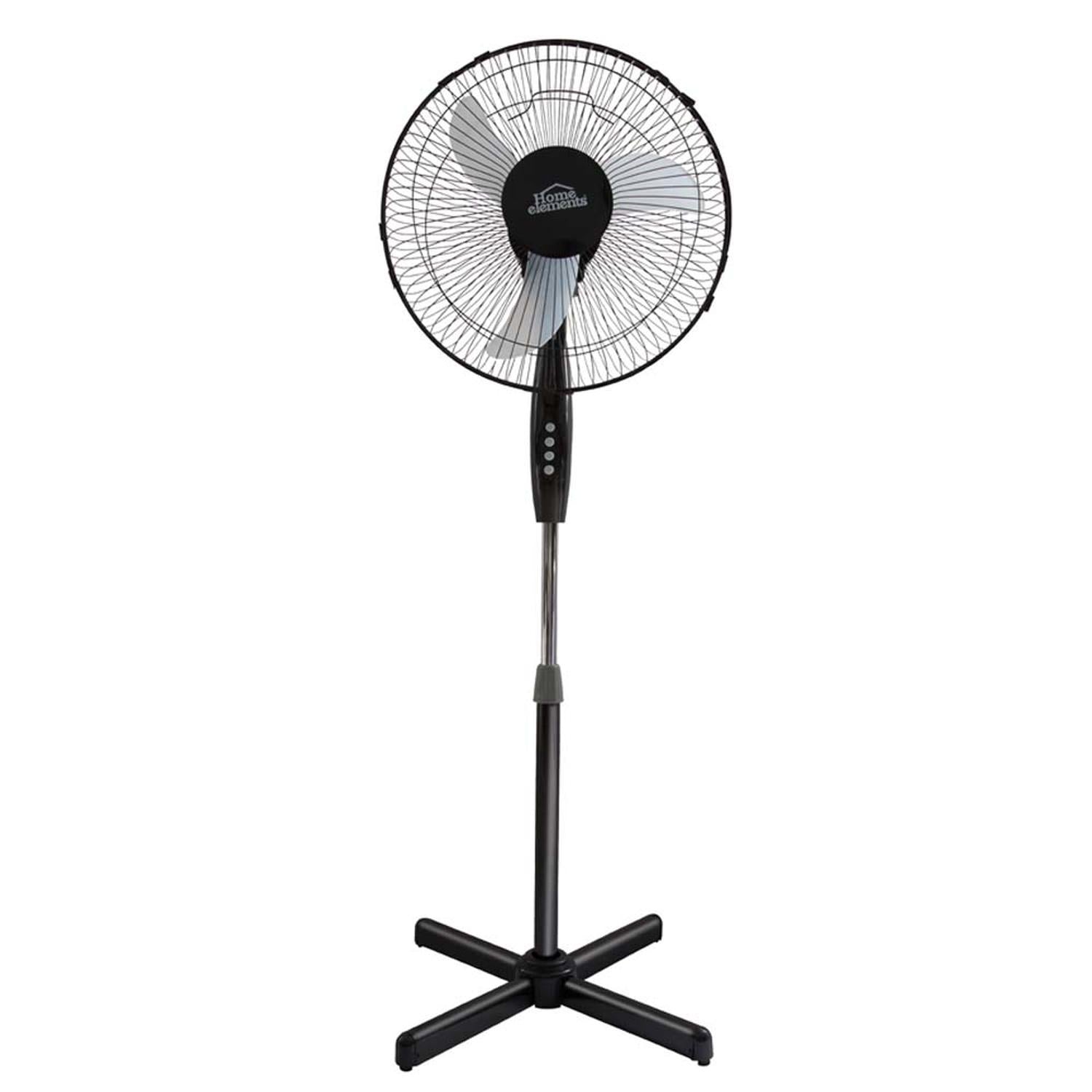 Ventilador Pedestal 16 Negro X 1 Home Elements