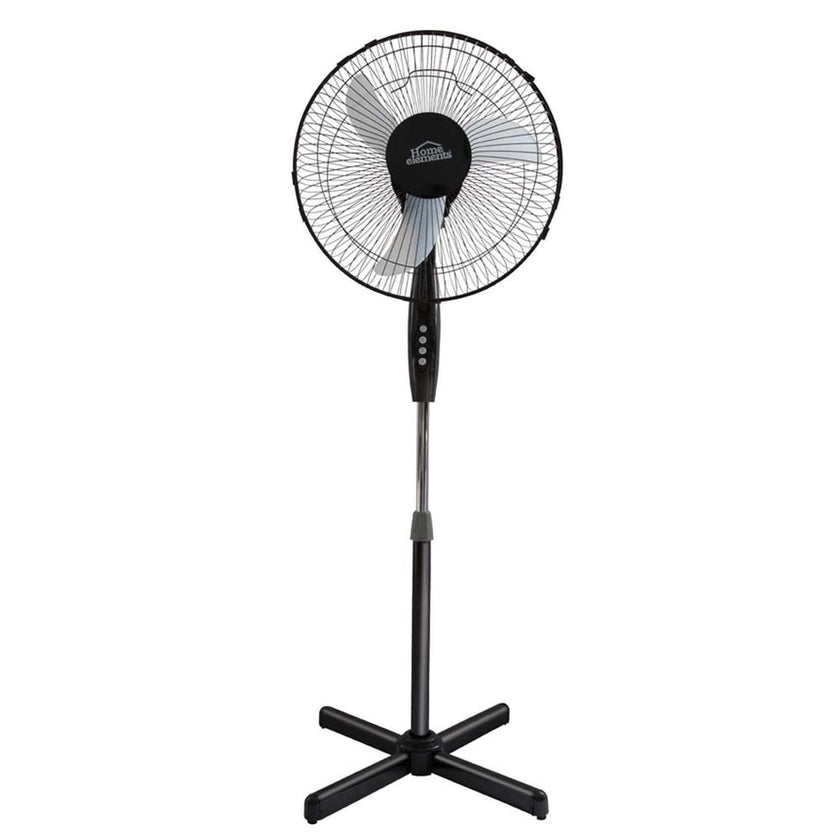 Ventilador Pedestal 16 Negro X 1 Home Elements