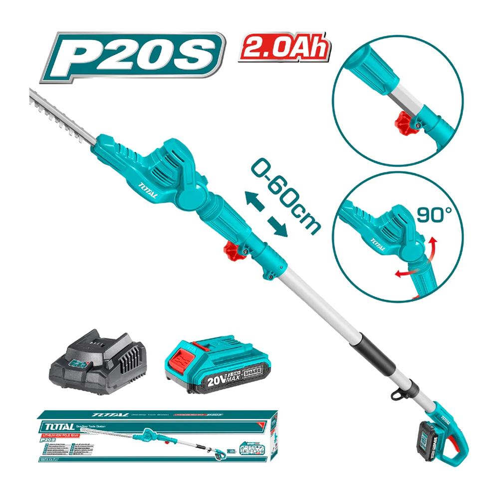 Cortasetos Inalambrica 18 20V   Incluye Bateria Y Cargador Total Utpht2016012