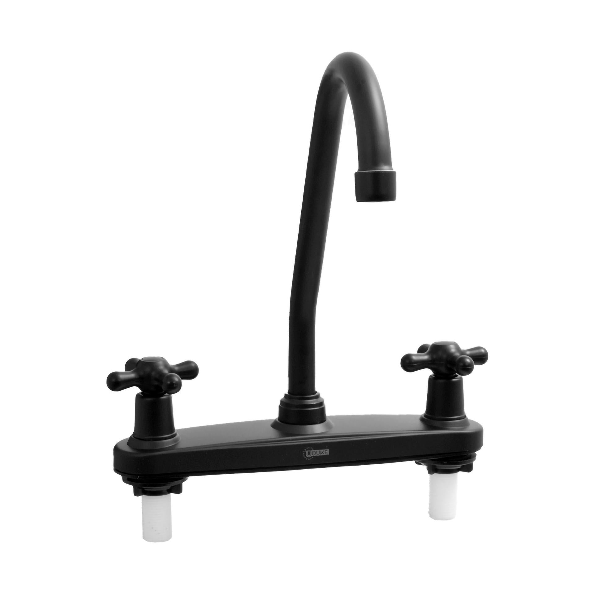 Mezclador Lavaplatos Cruceta Negro Mate Uduke Ht1554