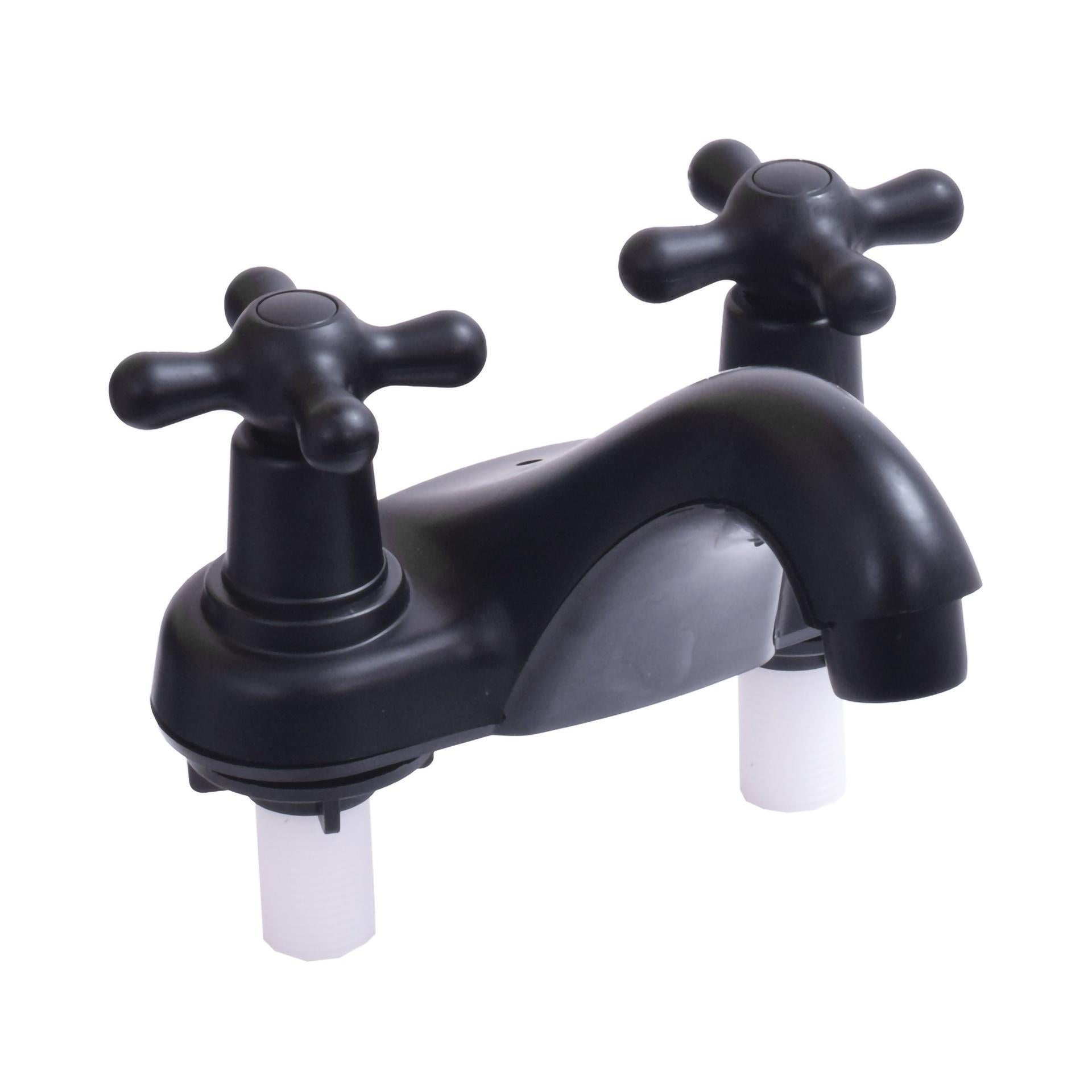 Mezclador Lavamanos  Cruceta Negro Mate Uduke Ht1563