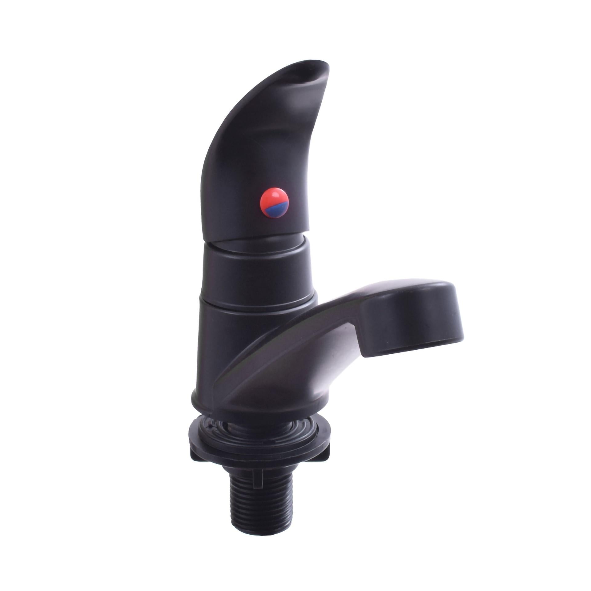 Llave Lavamanos Individual Aleta Negro Mate Uduke Ht1565