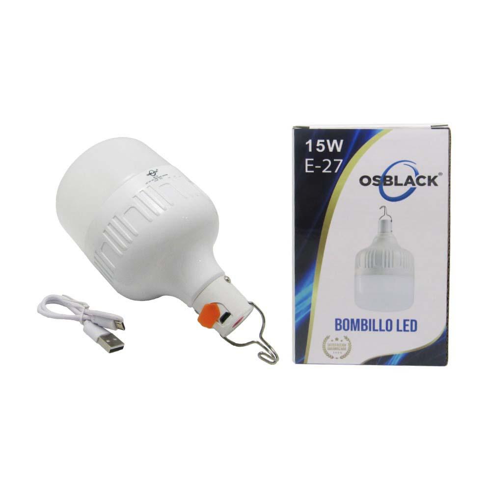 Bombillo Led 15W Recargable De Emergencia Bbl20