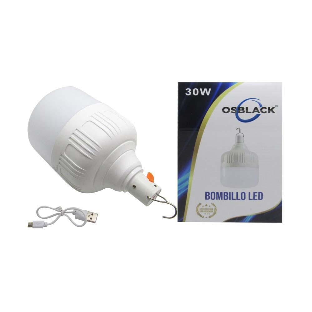 Bombillo Led 30W Recargable De Emergencia Bbl30