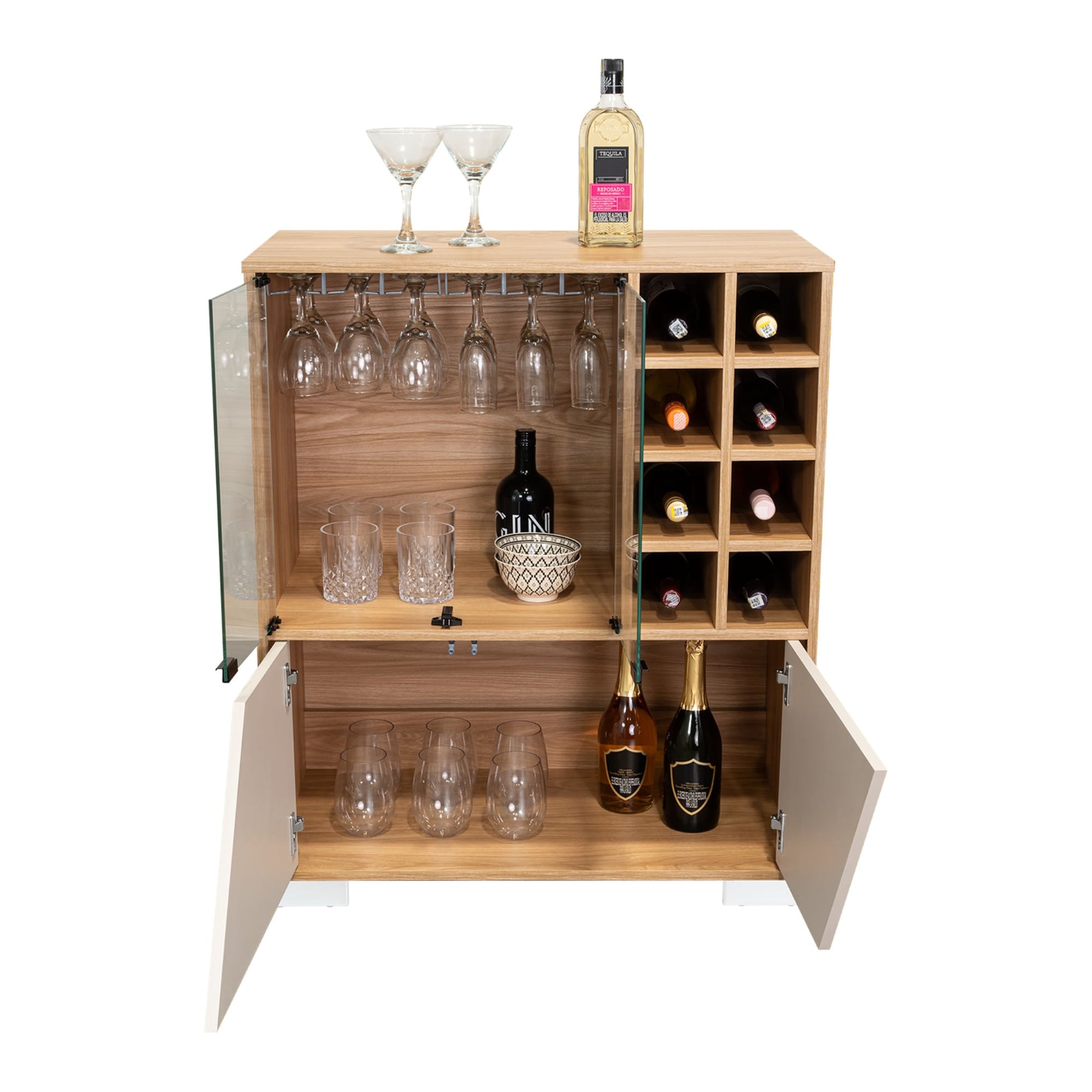 Bar Bajo Fraktal 94X78X40 Rta Fresno Capri