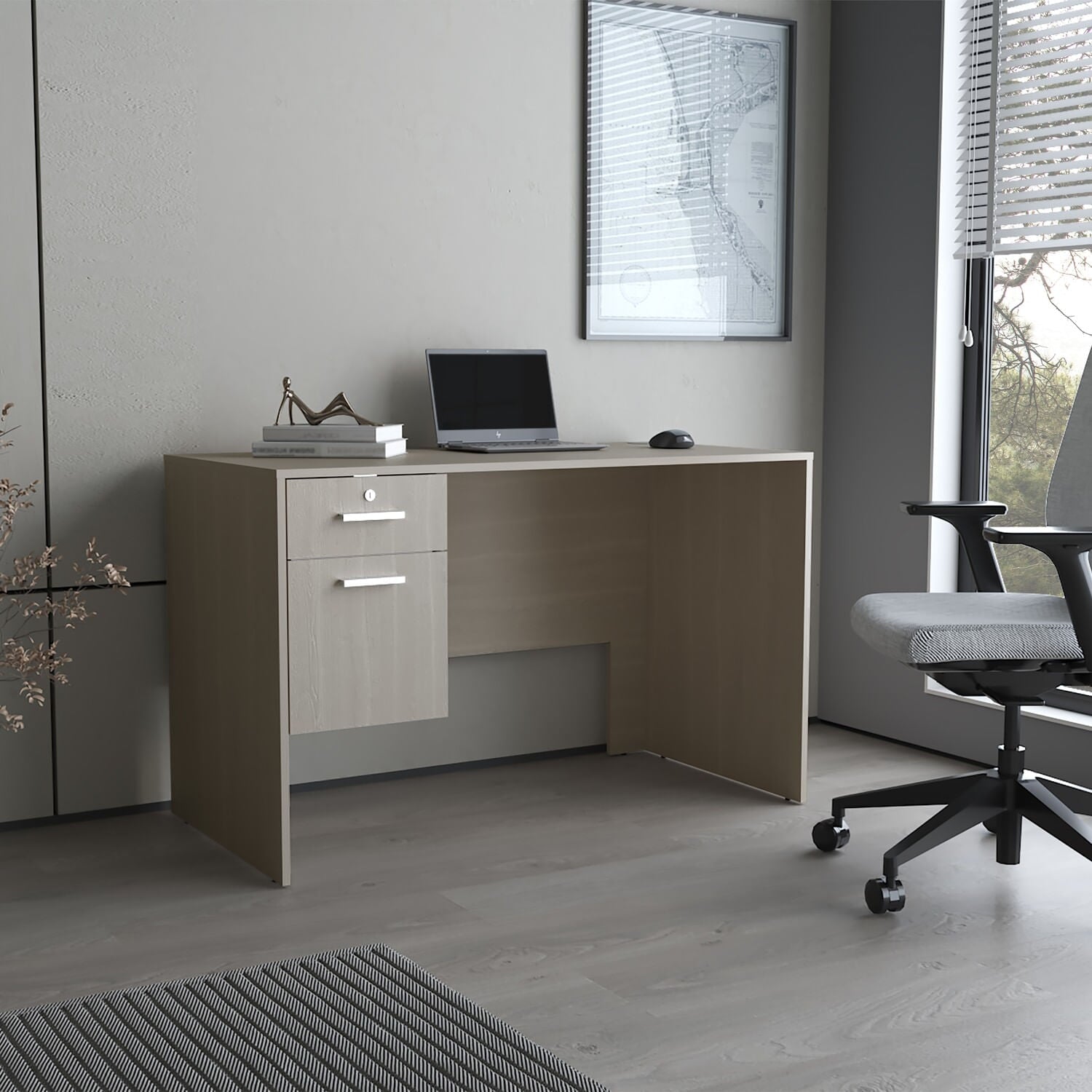 Escritorio Mellier 75X120X60 Rta Bardolino Zf