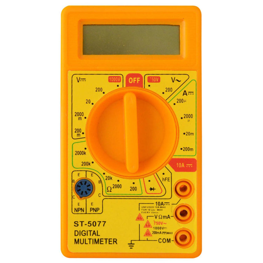 Tester Digital Amarillo Con Pito Dt830D