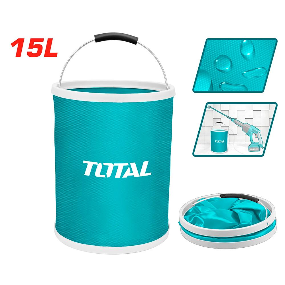 Cubo Plegable De Pvc 15L Total Tgtfb15