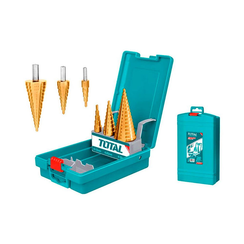 Juego De Broca Escalonada X 3Pcs Total Tacsd2031
