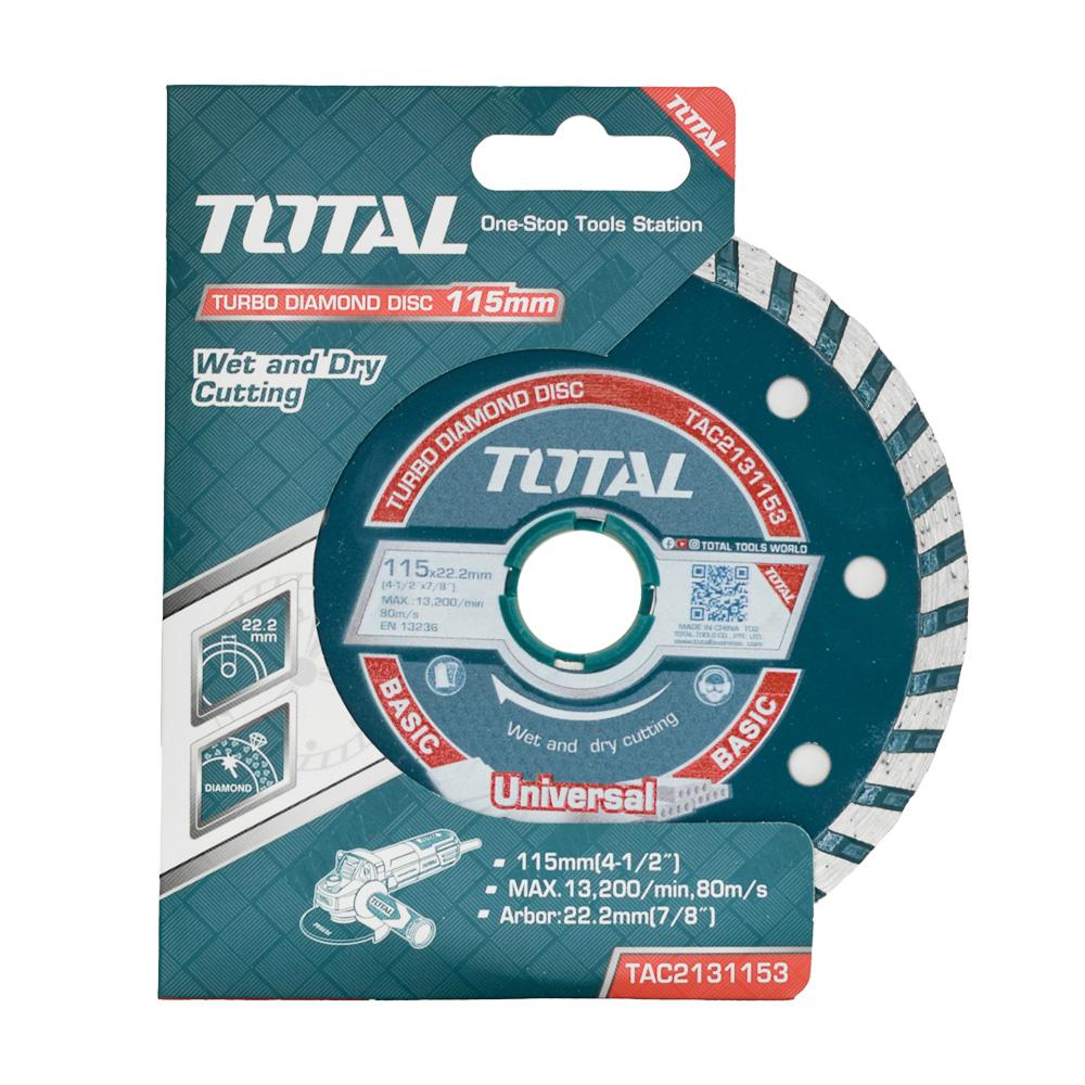 Disco De Corte Diamantado Turbo 4 12  115Mm Total Tac2131153