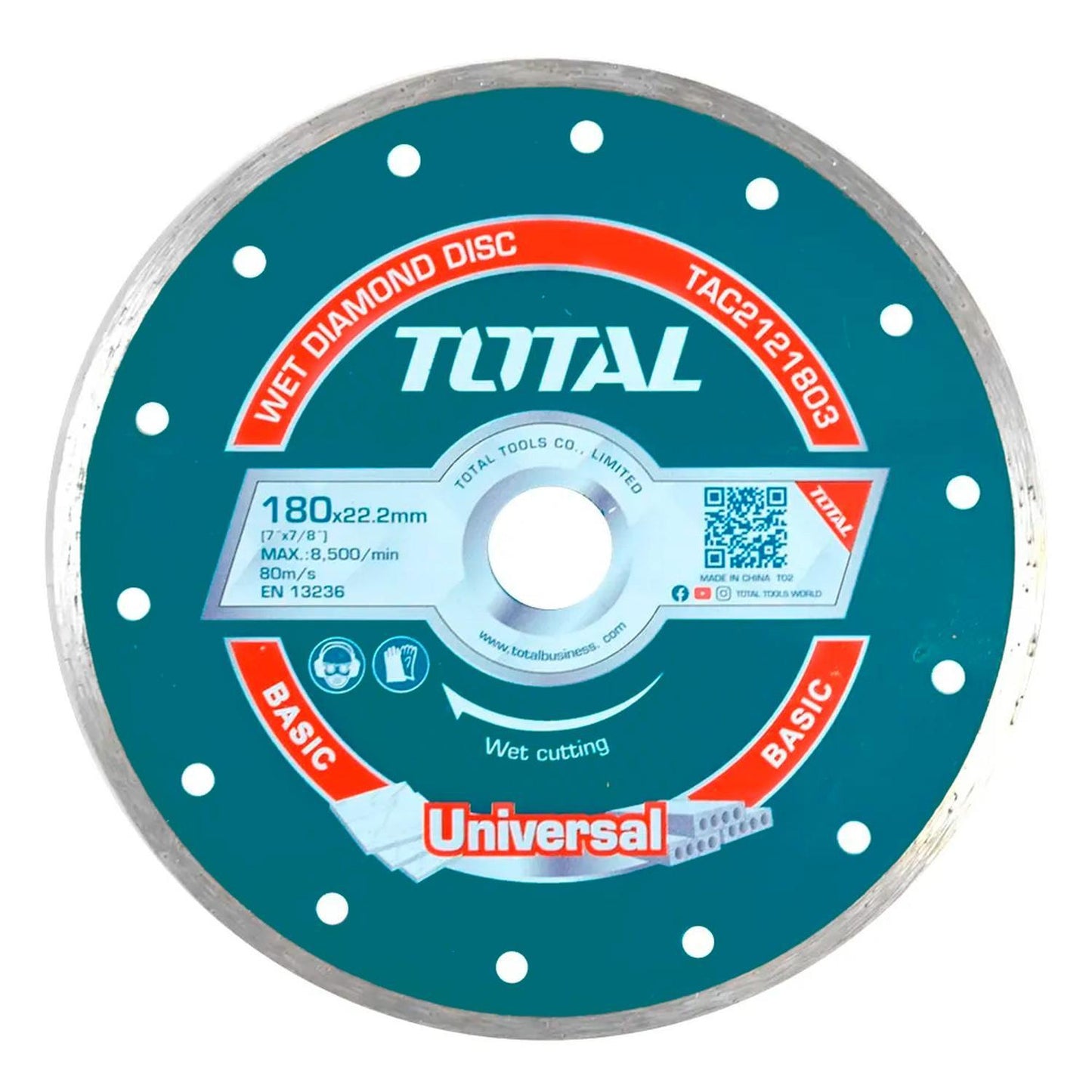 Disco De Corte Diamantado Continuo 7 180Mm Total Tac2121803