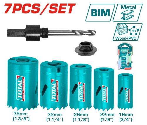 Sierra Copa Bimetal Juego X 7Pcs Total Tacsh1071