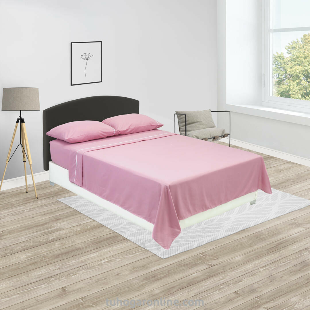 Juego De Sábanas Línea Básicos Rosado