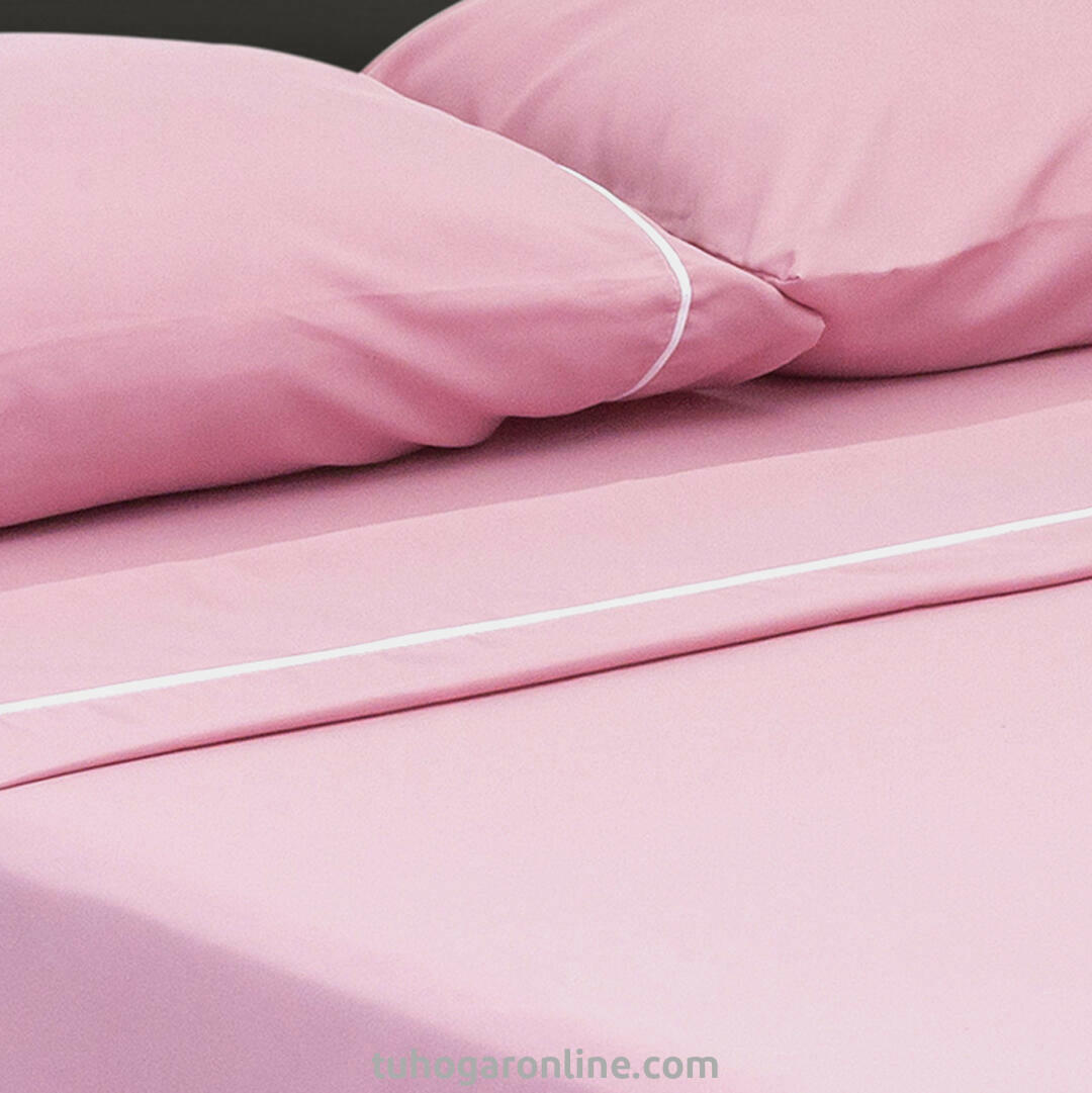 Juego De Sábanas Línea Básicos Rosado