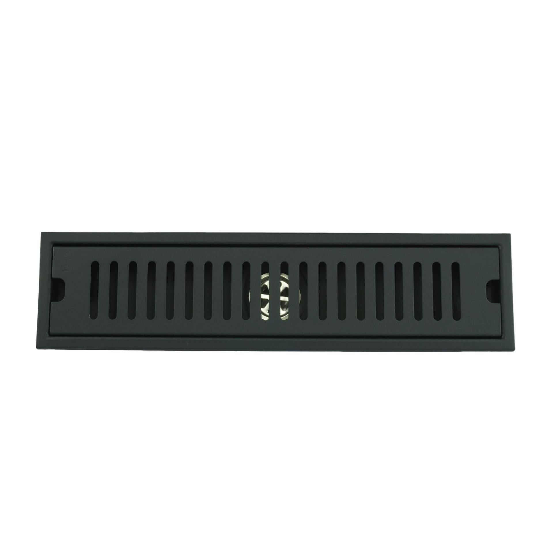 Rejilla Sifon Piso Corriente Acero Inoxidable  
Negra
10X40Cm Uduke Ht1589