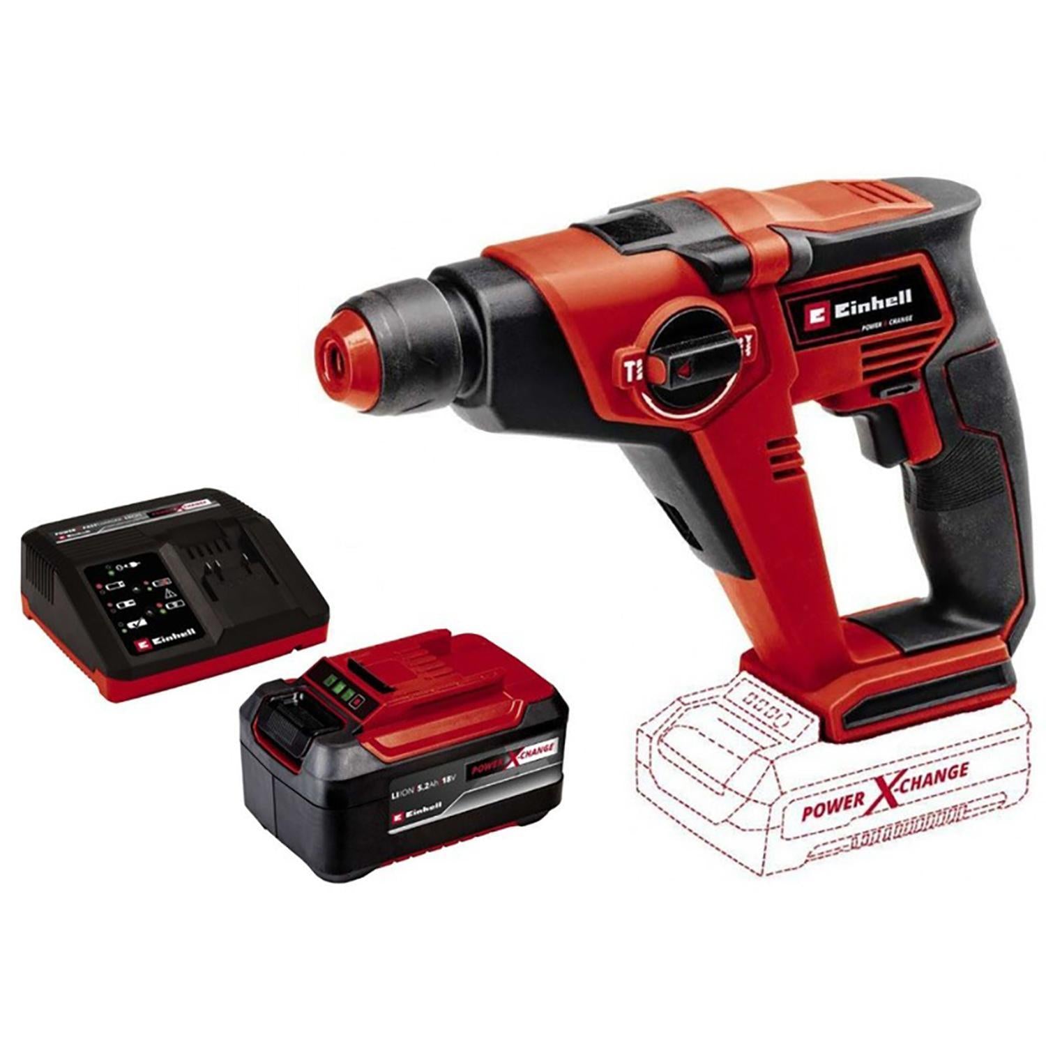 Taladro Inalambrico Rotomartillo Sds Plus Incluye Bateria 20Ah Y Cargador Einhell Tehd 1812 Li4513970