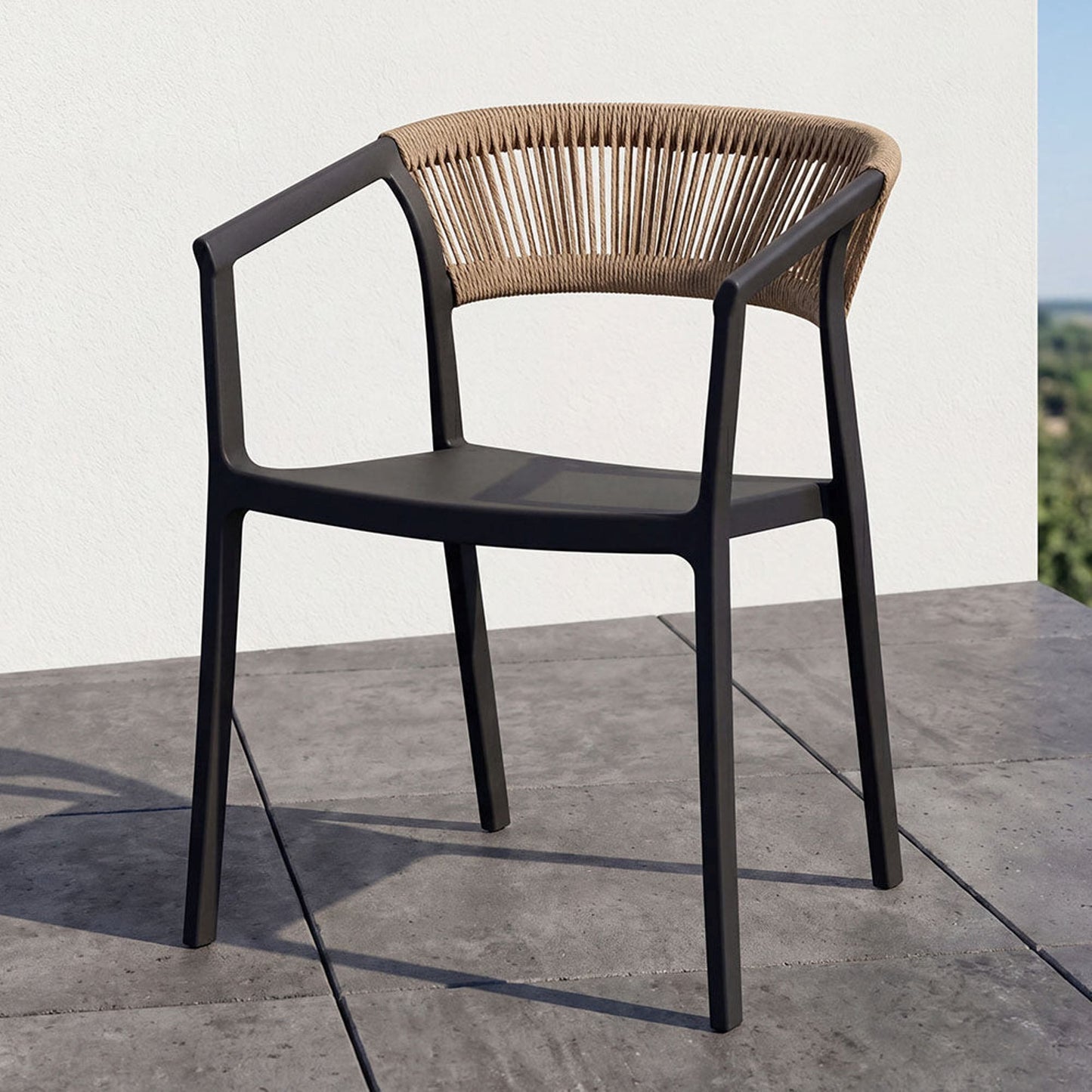 Silla Bali 75X53X56 Rta Negro