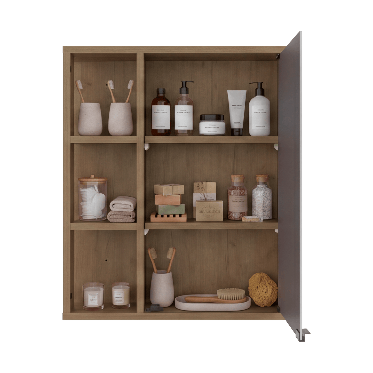 Gabinete De Baño Berkel 60X50X14 Rta Fresno Eu Zf