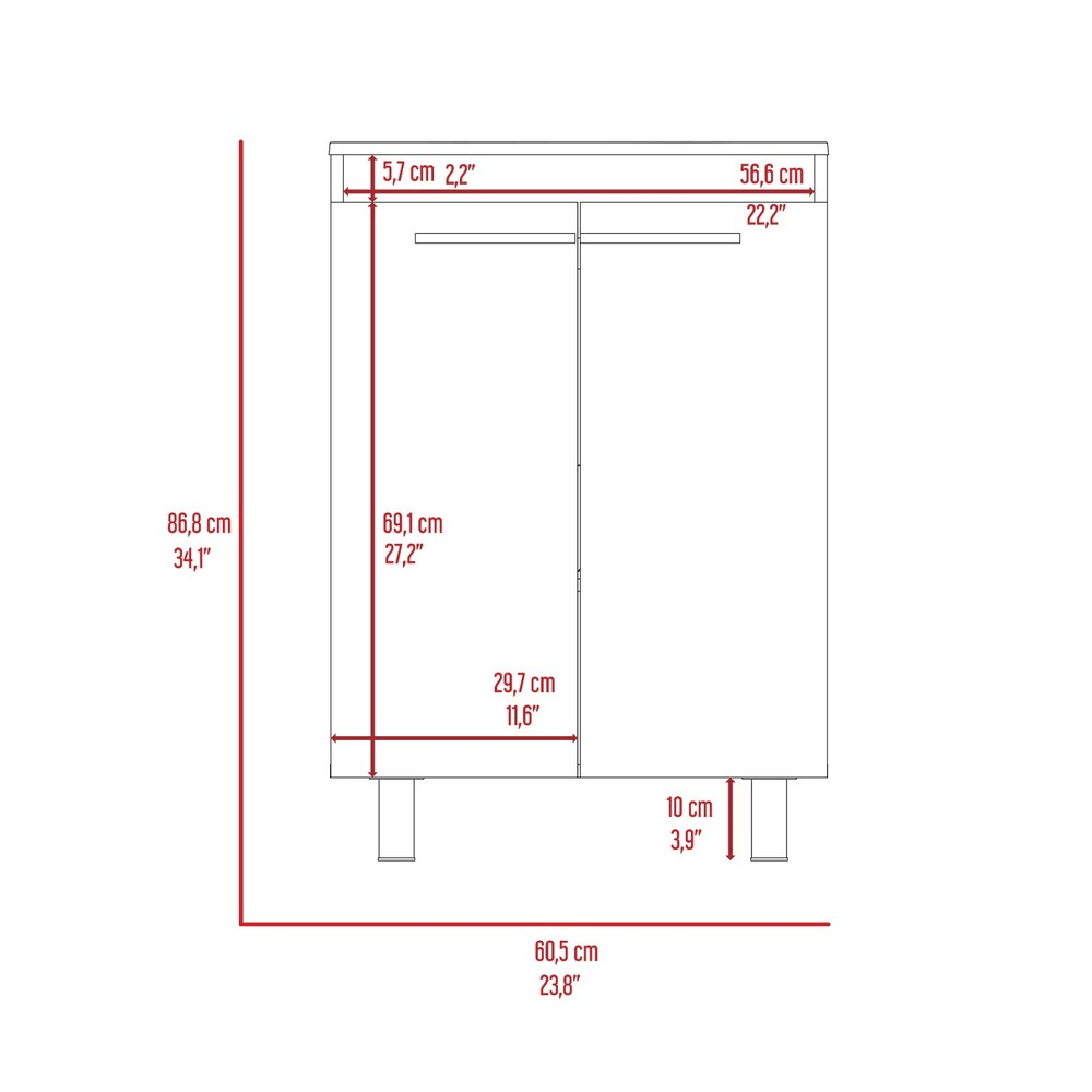 Mueble Lavamanos Khari 60A Piso Rta Duna