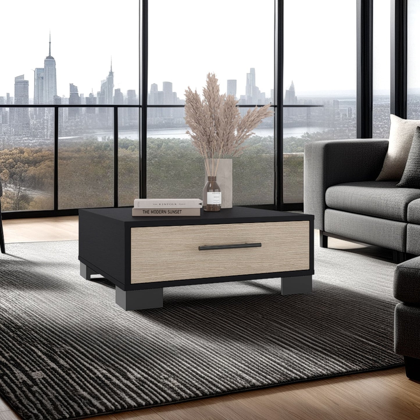 Mesa De Centro Marsella 23X60X60 Rta Wengue Cartagena Zf