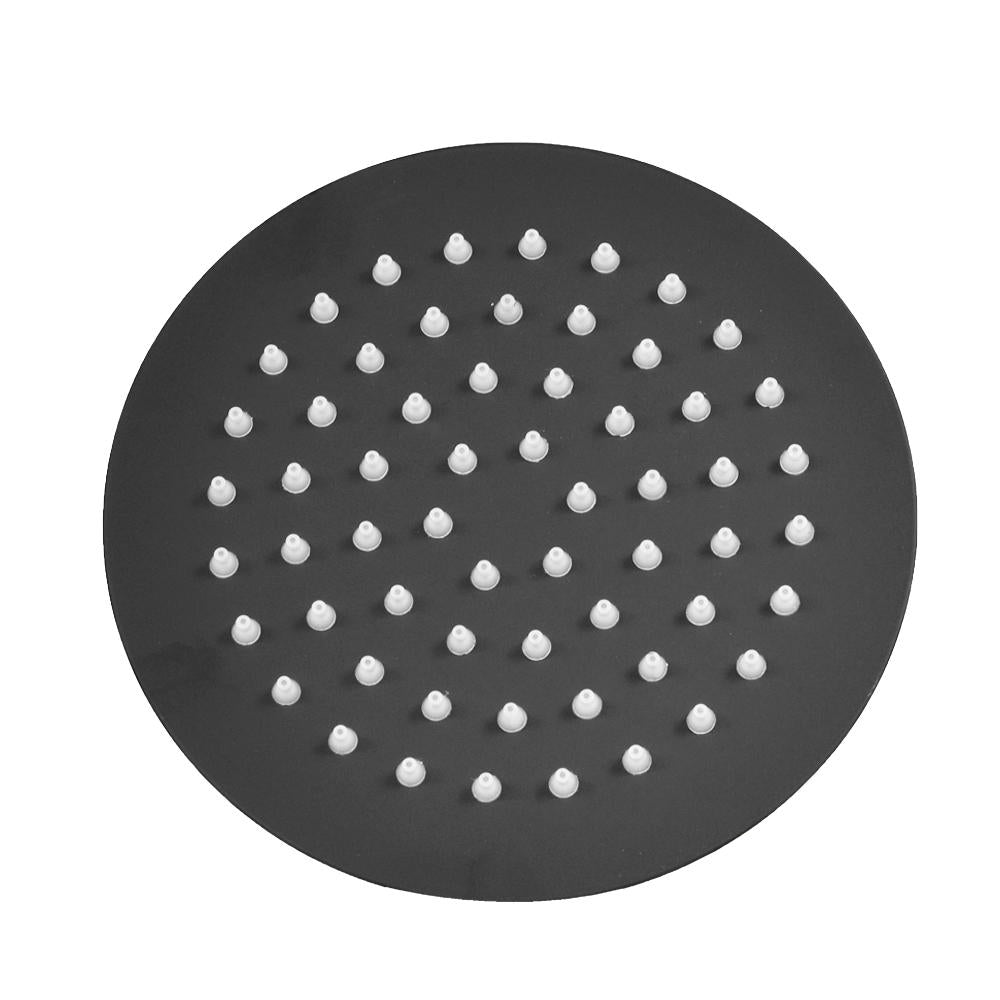 Ducha Regadera Uduke Negra Acero Inoxidable 6 Redonda Ht1617